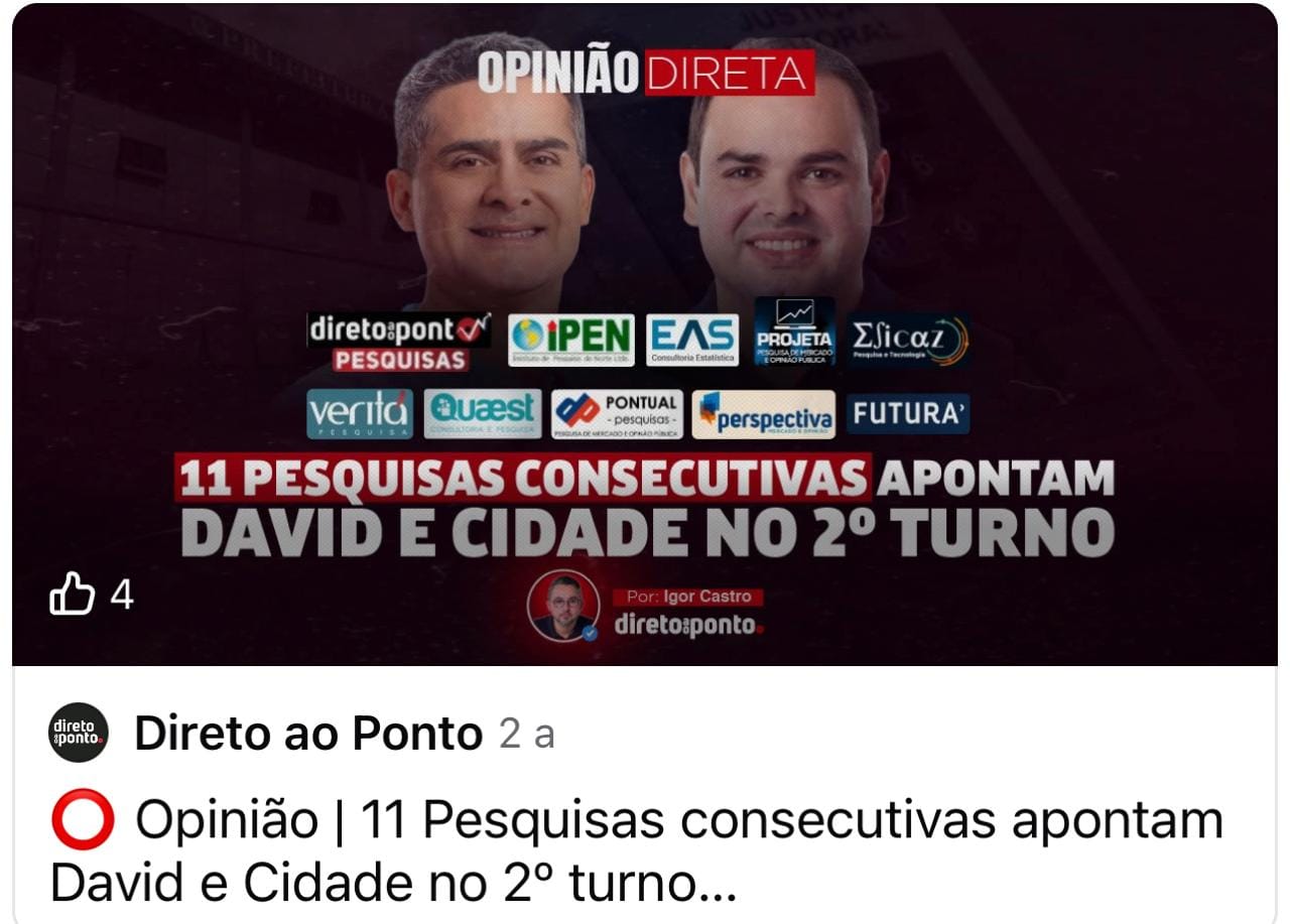 Projeta não desiste: após “eleger” Cidade para o 2º turno em 2024, agora cola candidato em Omar