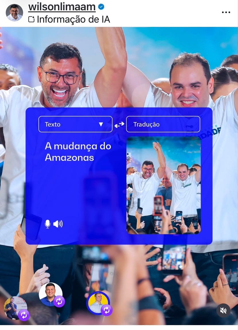 Rejeitado até em collab no Instagram, Wilson Lima também pede mudança no governo